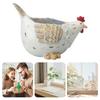Flower Pots For Plants Resin Chicken Flower Pots With Drainage Hole For Table Decorative Plant Planter For Desk Bedroom