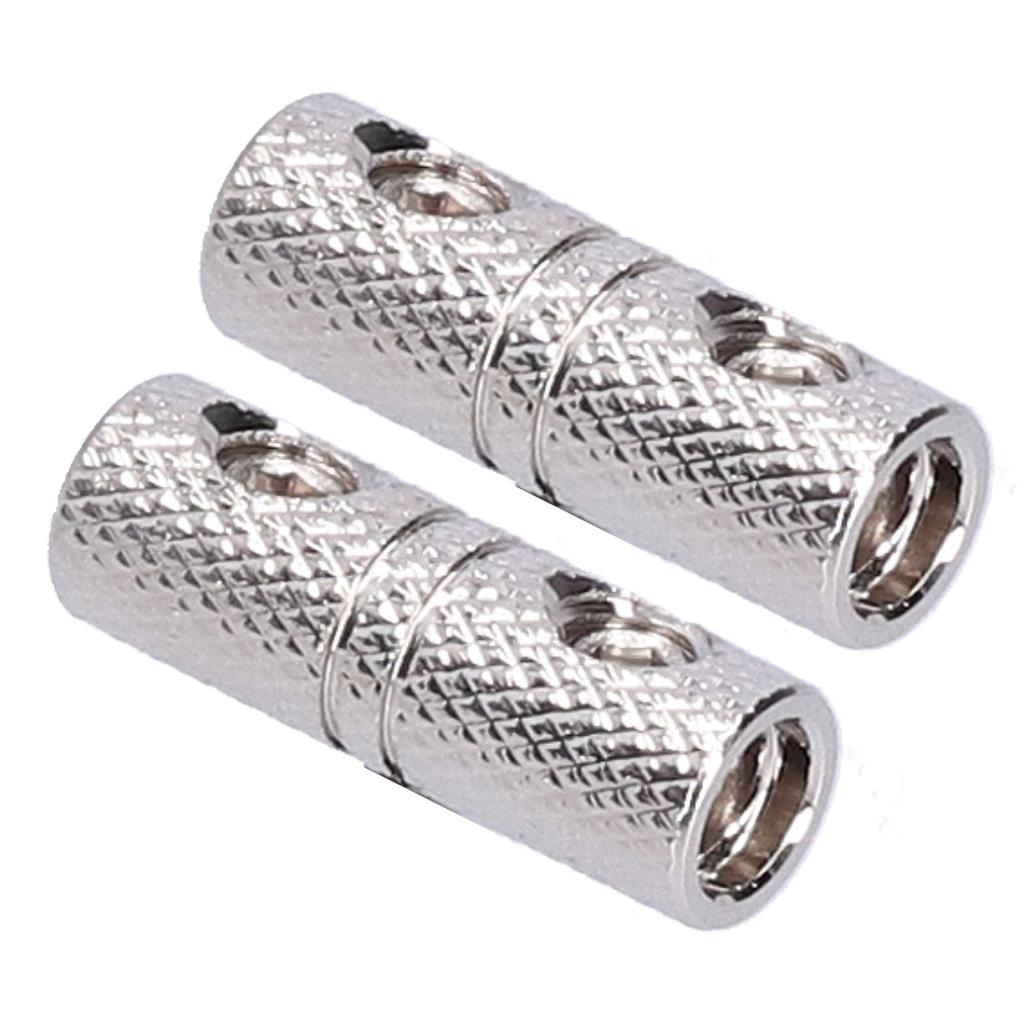 2pcs Power Cord Extension Terminal 8 Gauge Input Output Wire Coupler Joiner for Car Audio System