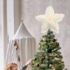 Christmas Star Tree Topper Star Shaped Christmas Tree Topper Cute Tree Topper Ornaments Plush Christmas Toppers Star Holiday