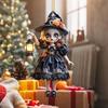 Halloween Witch Car Pendant Pumpkin Lanterns Bat Elements Rearview Mirror Ornament Gothic Tabletop Hanging Accessories