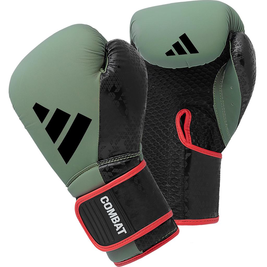 adidas Boxing Gloves Combat 50 ADIC50TG Boxing Gloves Sparring Gloves Kickboxing Orbit FLX3.0 //Adidas (16oz, Green)