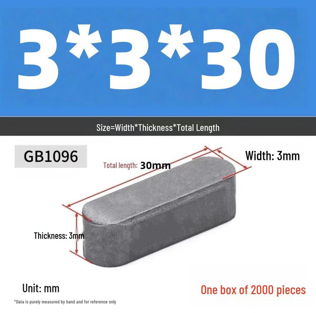 A3 Material Double Round Head Key Pin, Plain Key, Type A, Complete M3/M4/M5 Specifications