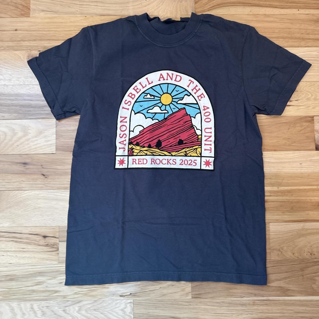Vintage T Shirt Jason Isbell and the 400th unit red rocks band SA460 XL