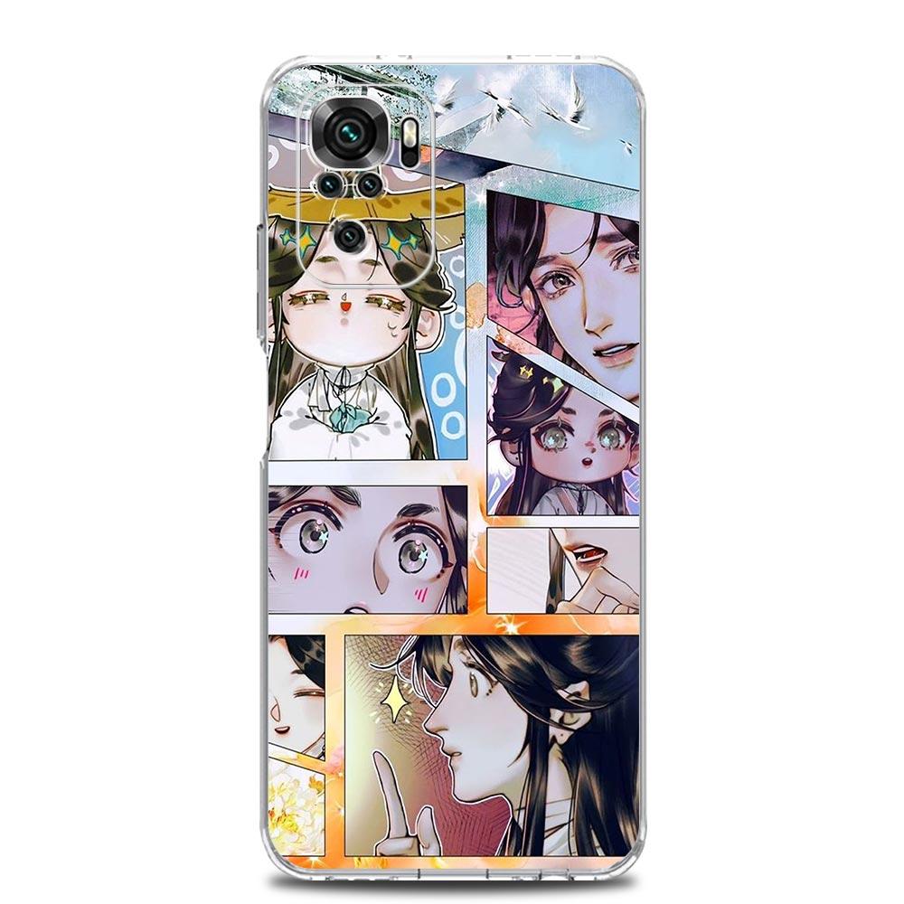 Heaven Official's Blessing Chinese Clear Phone Case For Xiaomi Redmi Note 12 5G 9S 9 8 10 11 Pro+ 9T 8T 10C 9C 9A 7 Pro Cover