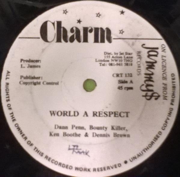 

12inch Record BOUNTY KILLER DAWN PENN KEN BOO World A Respect CRT132 Charm 1993 UK Reggae Ska Dub Used