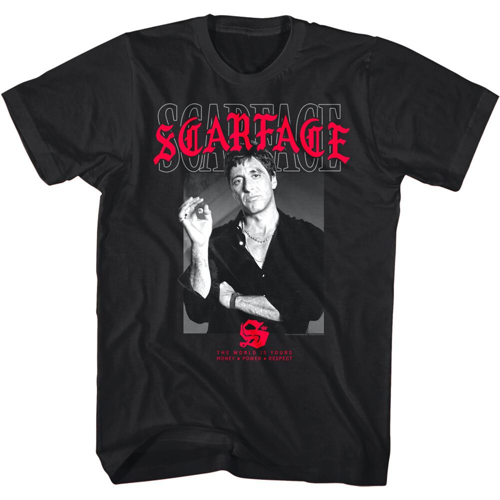 Scarface Tony Montana Cuban Cigar Smoking Men T Shirt Al Pacino Gangster Movie XL