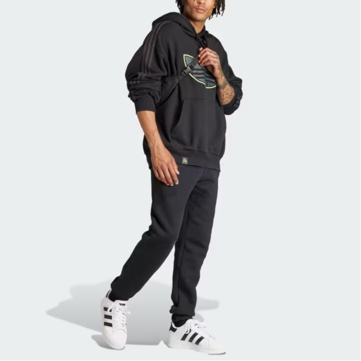 adidas Originals X Youth of Paris Pullover Hooded Sweatshirt Carbon Black IU3310