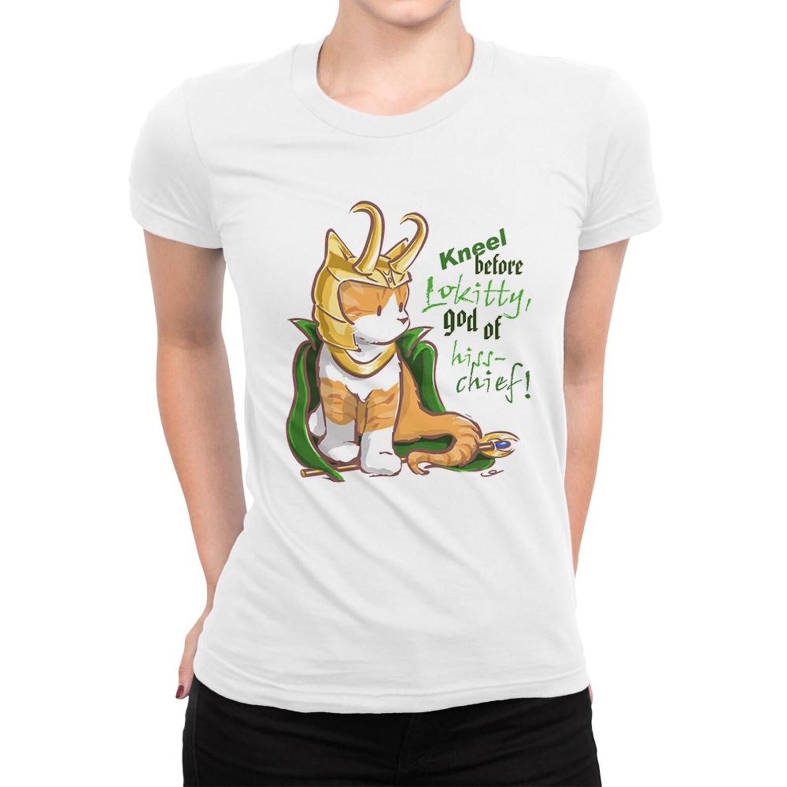 Loki Kneel Before Lokitty T-Shirt, Men s and Women s Sizes Tee XL