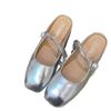 New Spring Mary Jane Half-support Single Shoes Flat-soled Temperament Bag Head Half-slippers, Wearing Soft-soled Cool Slippers