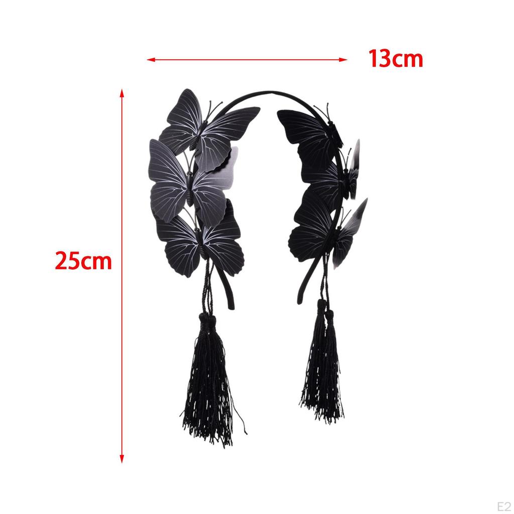 Halloween Fjäril Pannband Hårband för Rollspel Maskerad