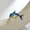 Chinese-style Dolphin Brooch, High-end Women's Exquisite Enamel Brooch, Design Sense, Niche Brooch