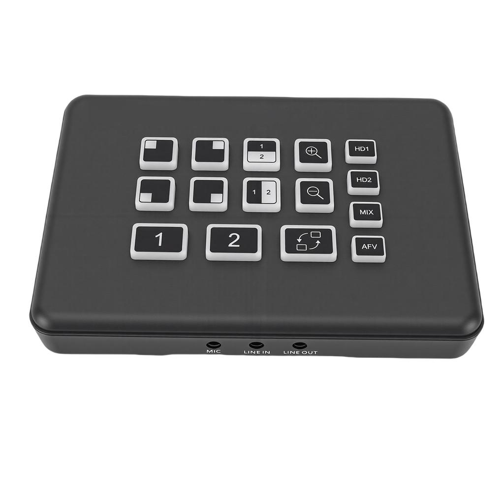 2x1 Live Streaming Video Mixer Switcher 1080p HD Multimedia Interface Input Capture Card HDCP 1.4 Digital Sound Mixer