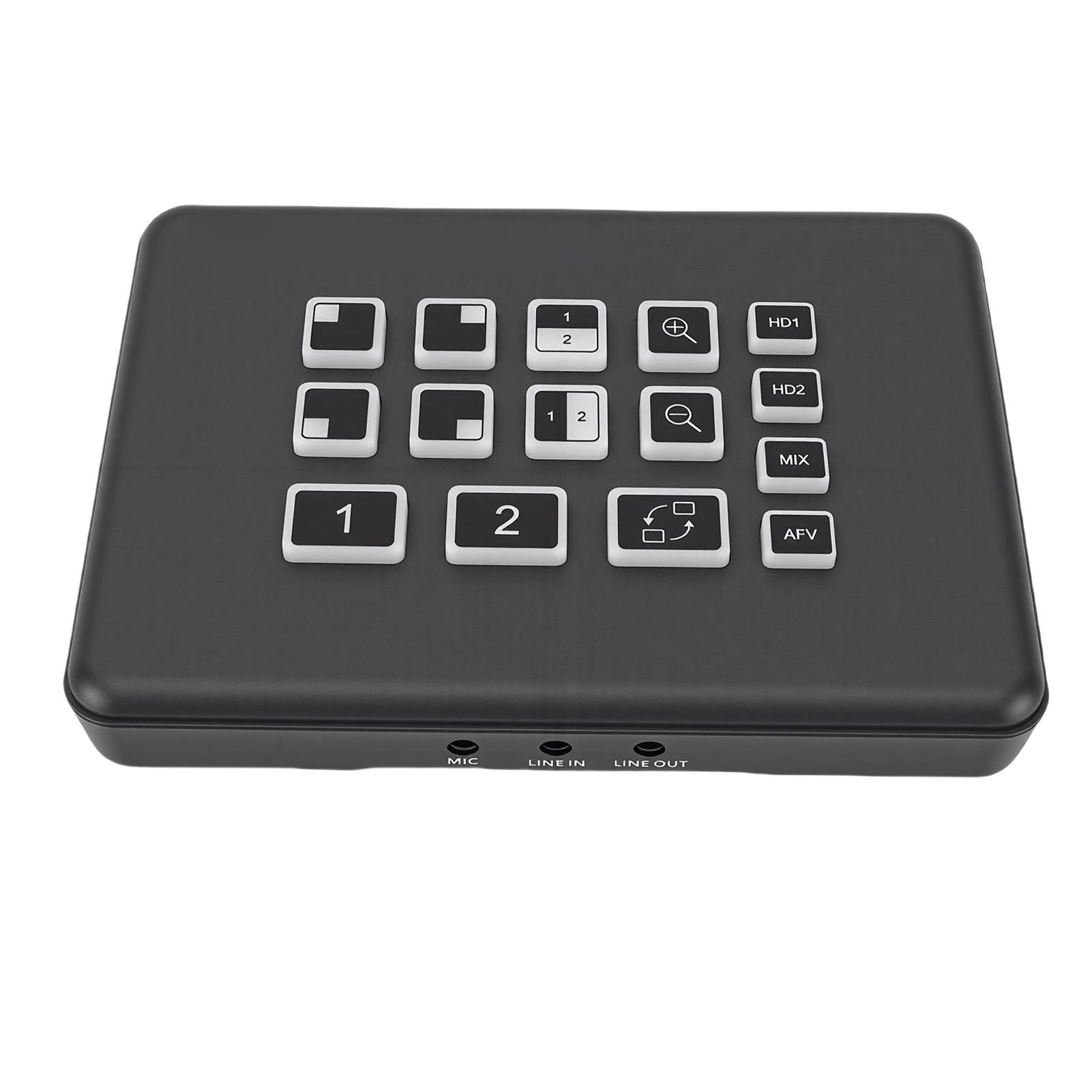 

2x1 Live Streaming Video Mixer Switcher 1080p HD Multimedia Interface Input Capture Card HDCP 1.4 Digital Sound Mixer Type 1