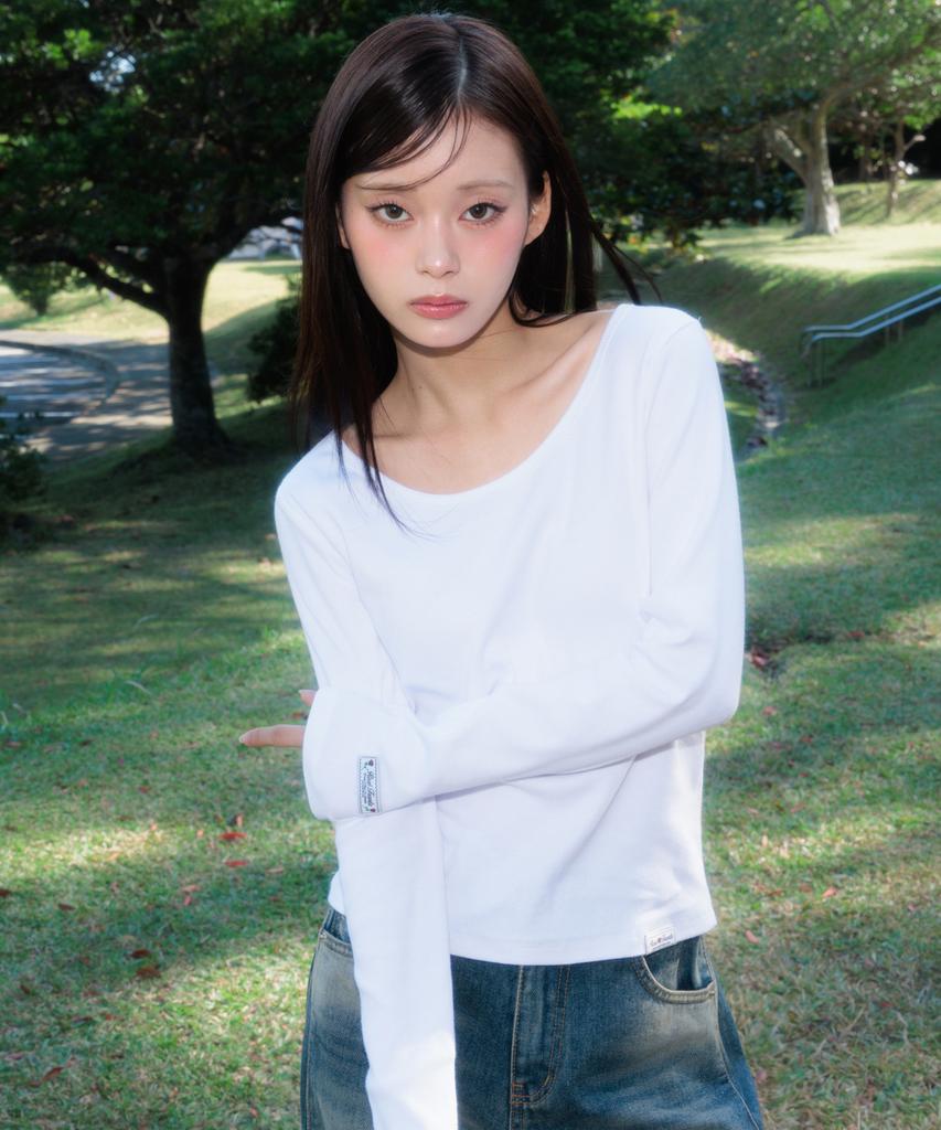 ROSEFRANTZ (2Pack) Essential Rose Label Long Sleeve [5Color]