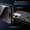 For Xiaomi Redmi 13C 5G/13C 4G/13R 5G/Poco C65 4G/Poco M6 5G Case PC+TPU Drop Defend Phone Cover with Ring Kickstand
