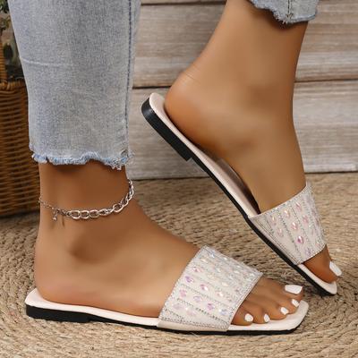 Summer New Casual Versatile Flat Slippers Beach Low Heel Trendy Women Sandals Women Shoes Slides Women