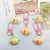Cartoon Bunny & Fish Kebab Resin Keychain - Cute Backpack Charm & Student Gift