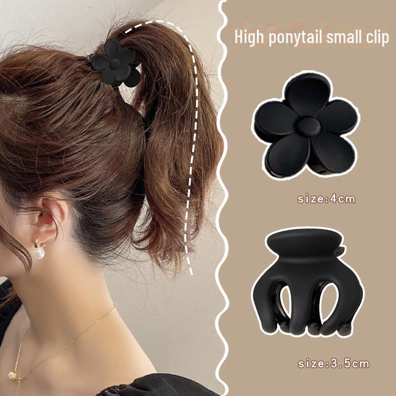 Frosted Flower Anti-Collapse High Ponytail Claw Clip
