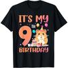 It's My 9th Birthday Cute Hamster 9 Year Old Kids T-Shirt