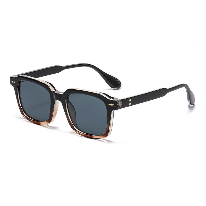 Trendy European American Polarized Square Frame Sunglasses - Unisex Large Fashionable Glasses