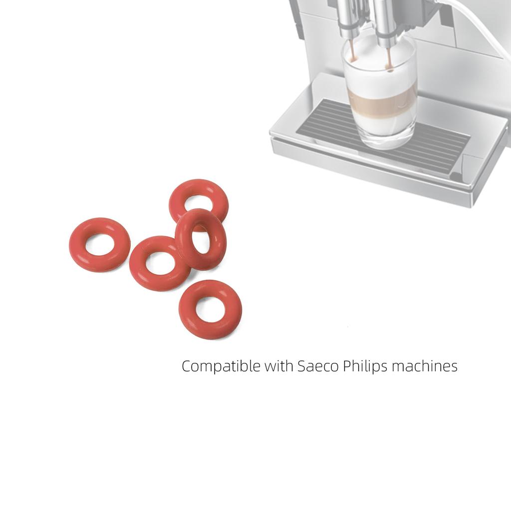 7.15*3.55*1.8MM Coffee Machine Pressure Tube Seal Ring Silicone O-Ring Compatible with Saeco Philips 3