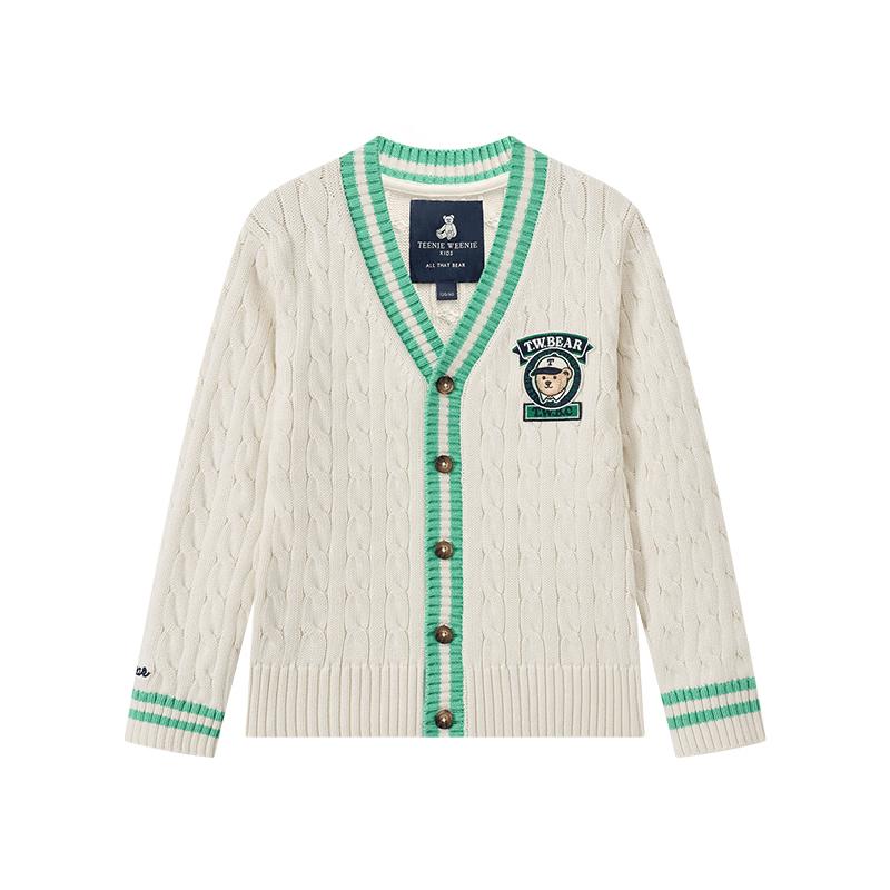 Teenie Weenie Kids' Unisex V-Neck Knit Cardigan Sweater