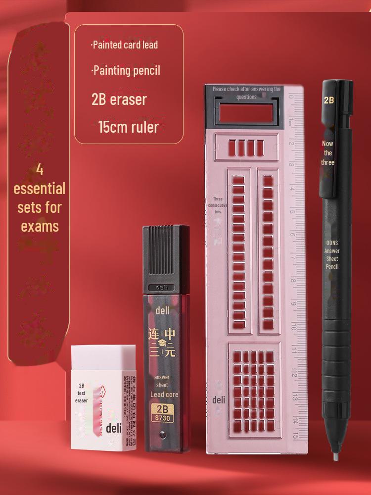 2B Druckbleistift- und Antwortbogen-Set für Hochschul- und Aufbaustudienprüfungen