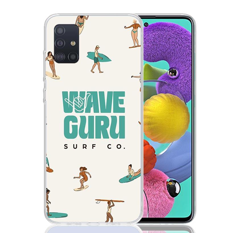 Surf Board Aesthetic Phone Case For Samsung Galaxy A52 A32 A22 A12 A02S A50S A30S A51 A31 AA71 Note 20 Ultra 10 S10 Plus Galaxy