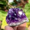 D5 Amethyst Naturstein Lila Rosa Amethyste Kristalle Cluster Druse Geode Mineral Gestein Heilkristall Energiestab Handwerk