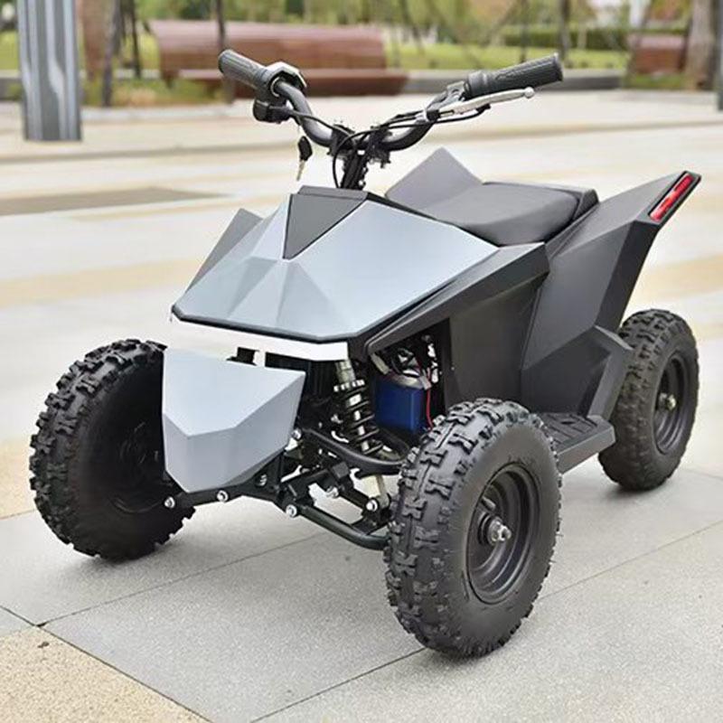 Dziecięcy Elektryczny ATV Terenowy z Amortyzacją - Czarny Czterokołowy Pojazd Terenowy