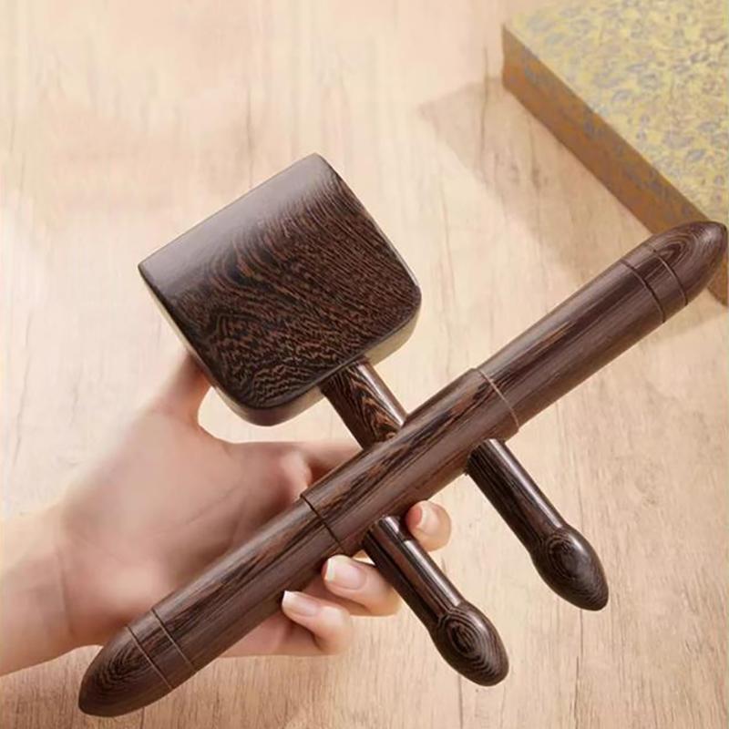 

Cloud Craftsman Shengyang Shovel Open Back Tool Scraping Massage Guasha Rolling Stick Hand-Held Special Wenge Wood Massage Tools