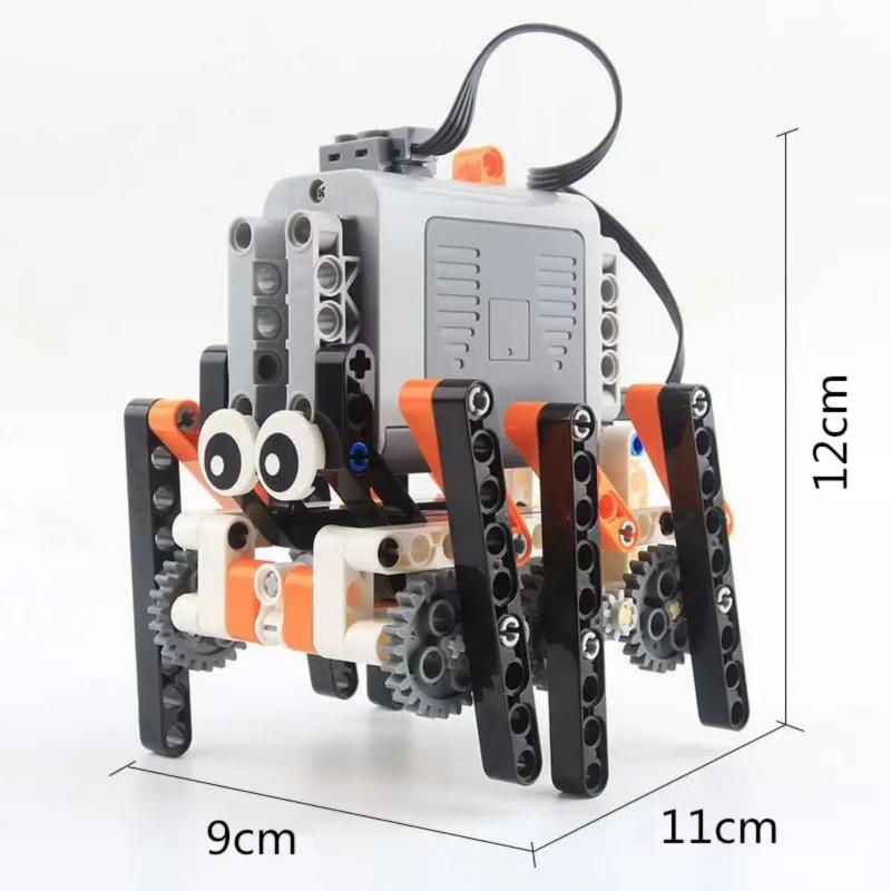 moc technical building block power function motor parts  6-legged walking robot  Bionic spider bricks DIY puzzle kids toys
