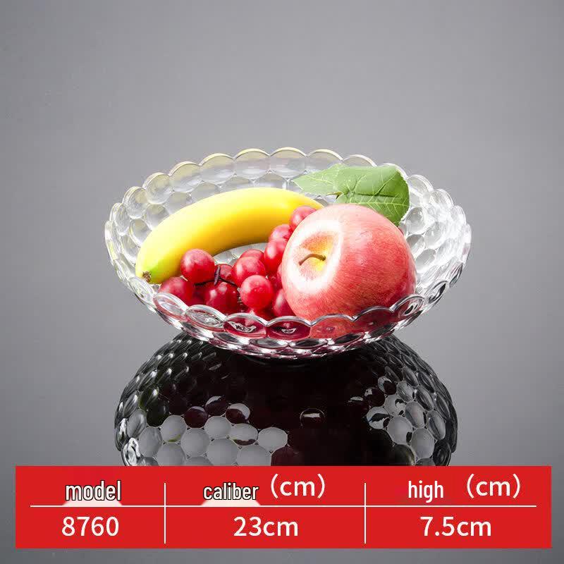 Qianxing Acrylic Plastic Fruit Plates (Set of 2)