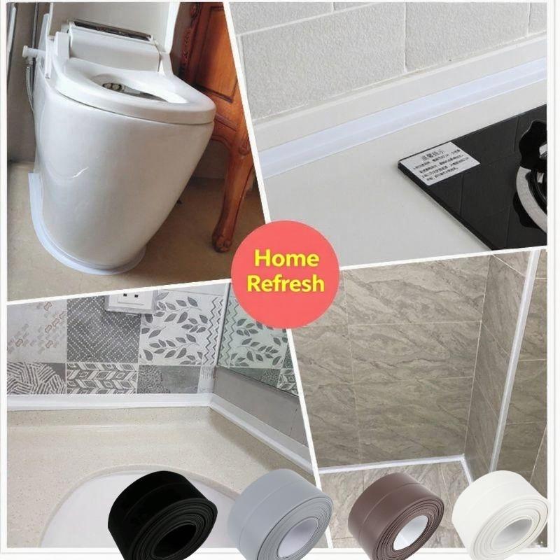1/2/3 Roll of Kitchen Anti-mold and Waterproof Tape, Moisture-proof Kitchen and Bathroom Sink Gap, Beautiful Seam Toilet Sticker