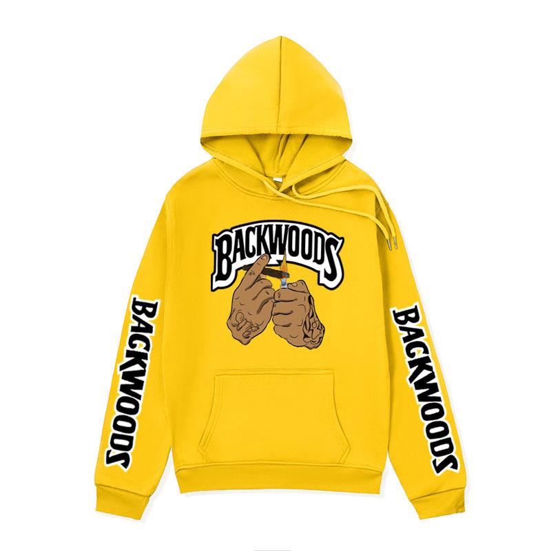 2025 new men's backwoods cigarette lighting printed sweater European and American street trendy sweater men's European size jacket