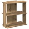 Regał 3-Poziomowy Artisan Oak 60X30X60 Cm Drewno Klejone