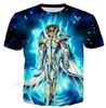 Saint Seiya 3D Print Short Sleeve T-Shirt Unisex Summer O-Neck Casual Streetwear Oversized T-shirt