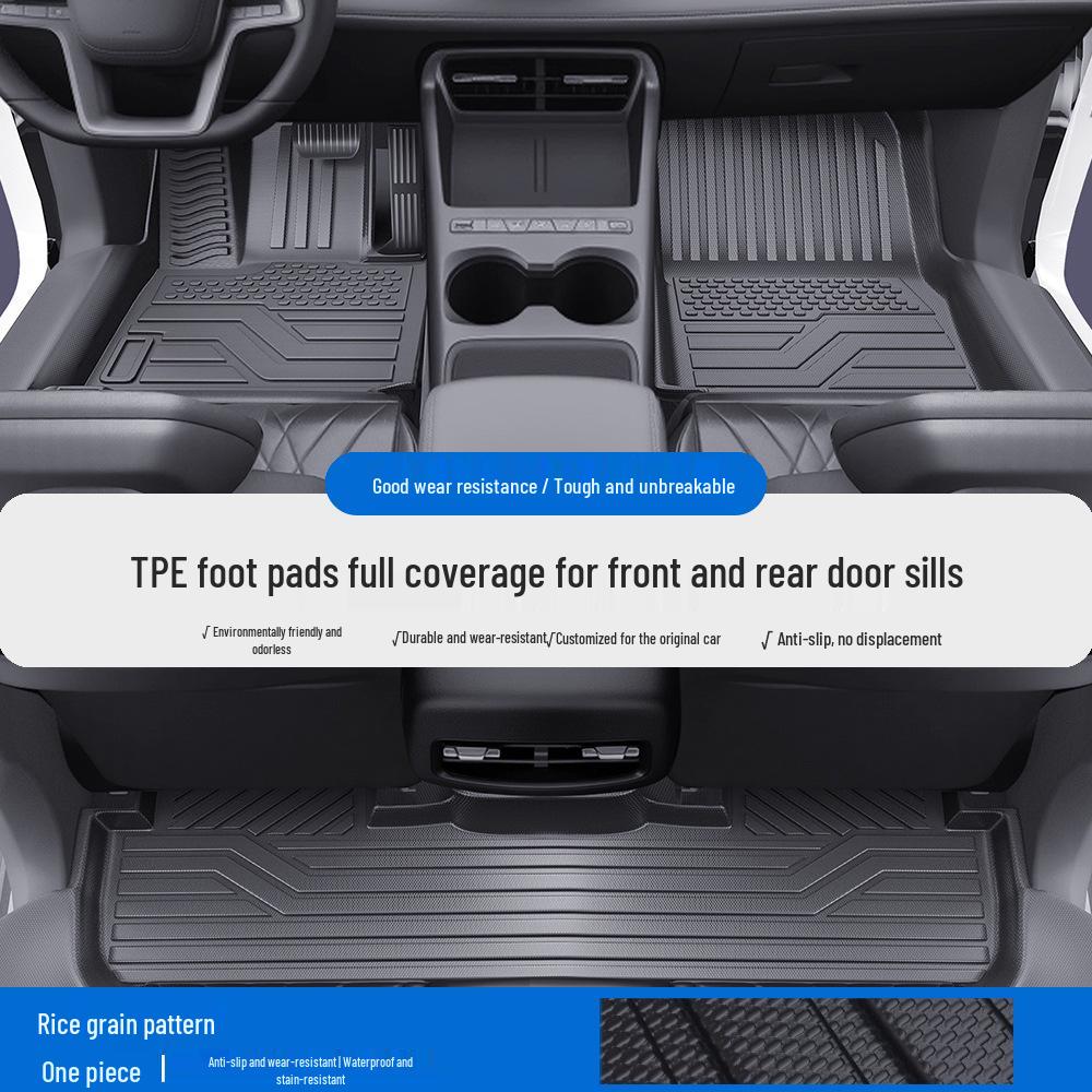 TPE Floor Mats & Door Sill Set for BYD E2/E7/E9/F3/Xia Surui/Dolphin/Seagull - Full Coverage