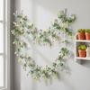 Colorful Design Easter Egg Wreath Green Vine Long Green Plant Wall Hanging  Easter Party