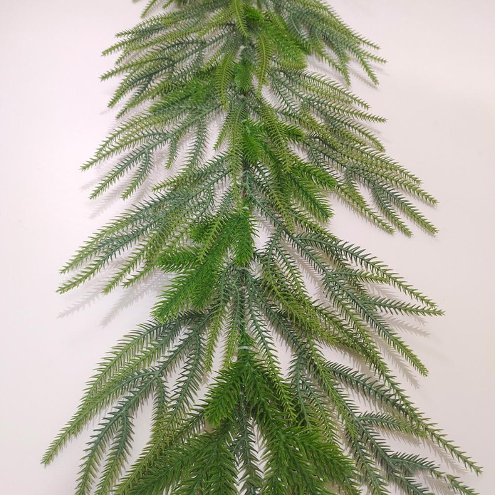 1.5m/2.7m Rattan Artificial Greenery Garland Artificial Faux Green Wreath  For Christmas Decoration