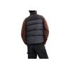 Coach FW24 Logo Spliced Zipper Stand Collar Sleeveless Down Jacket Men outerwear Charcoal-Gray CU801-R8E