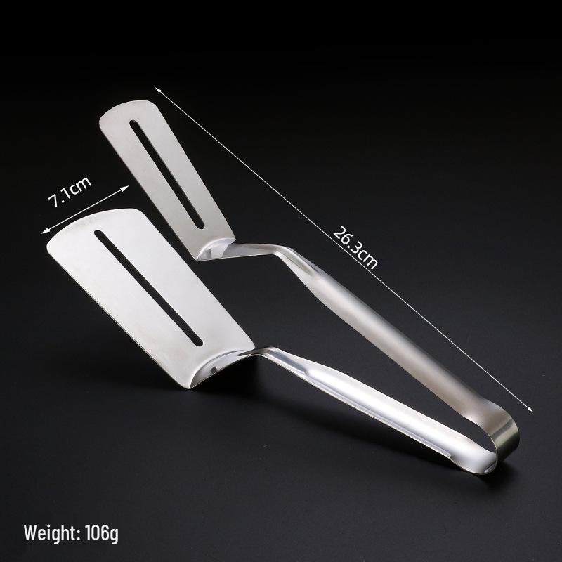 

Нержавеющая сталь 304, зубчатая лопатка-щипцы для жарки рыбы и стейка с функцией режущего ножа