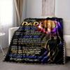 1PC Father's Day Gift Print Blanket, Soft Throw Blanket - Warm & Cozy for Couch, Bed, Office, and Travel Yy250912201