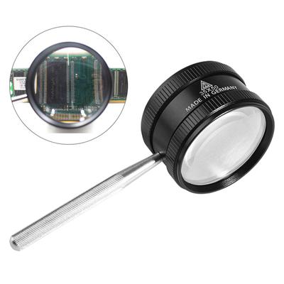 35x Handheld Magnifying Glass Optical Lens With Metal Handle High Magnification Loupe Reading Jewelry Stamps Magnifiers