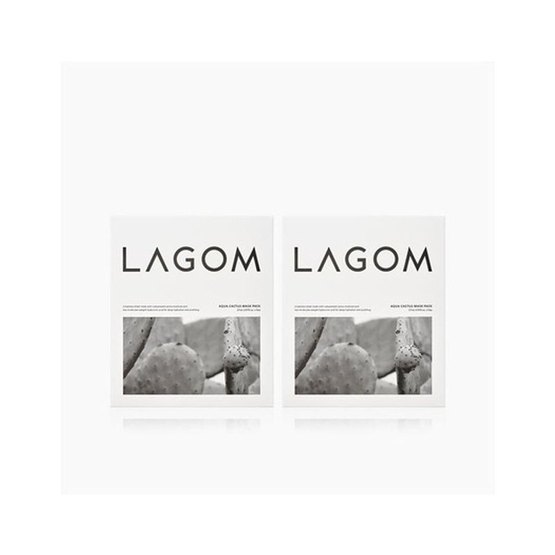 инжекционная (Прибыльный товар) Маска-патч Lagom с кактусом 1+1 001_Lagom Cactus Mask Pack 1+1