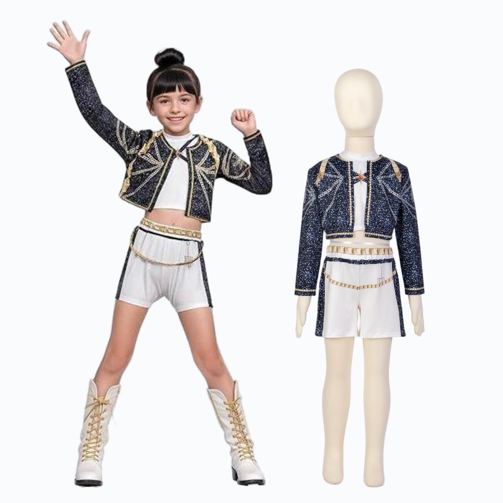 Dívčí K-POP Rumi Mira Zoey Cosplay Kostýmy Dětské Super Star Karnevalová Párty Jevištní Vystoupení Oblékací Oblečení