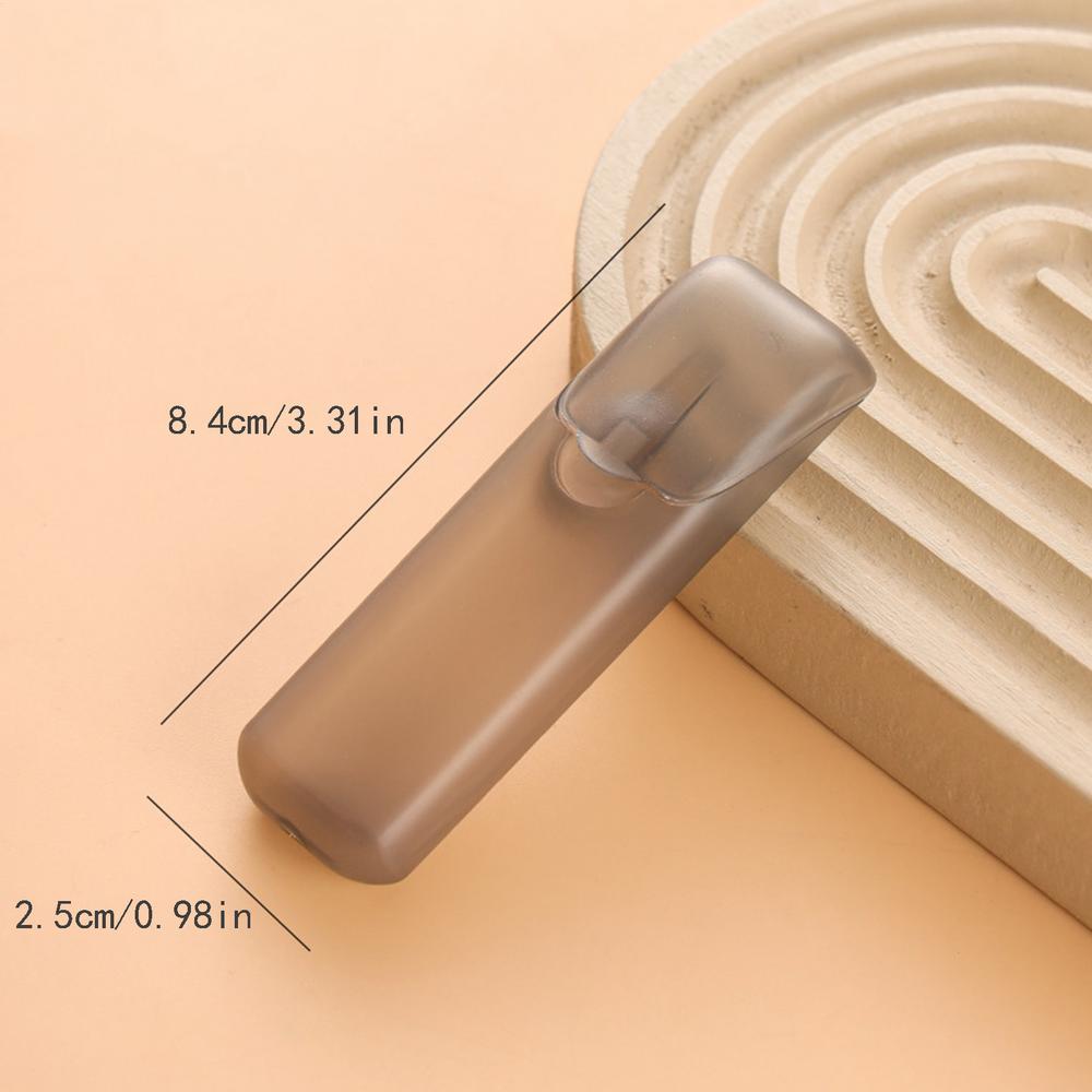 Toothpick Dispenser Portable Transparent Toothpick Holder Reusable Toothpick Storage Box Cotton Swab Case Needle Cases Storage чёрный