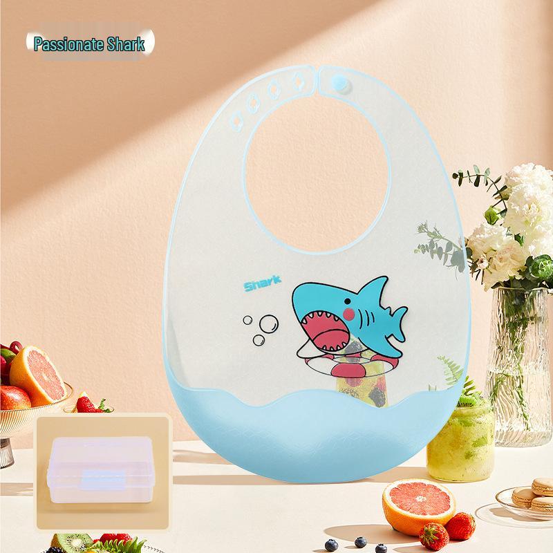 Ultra-Thin Waterproof Silicone Bib for Babies - Soft and Durable Drool and Food Catcher
