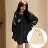 Sweet Bow Teens Autumn Hoodie Loose Y2k Coat Girls Fashion Girl Bowknot Hoodie  Autumn Winter