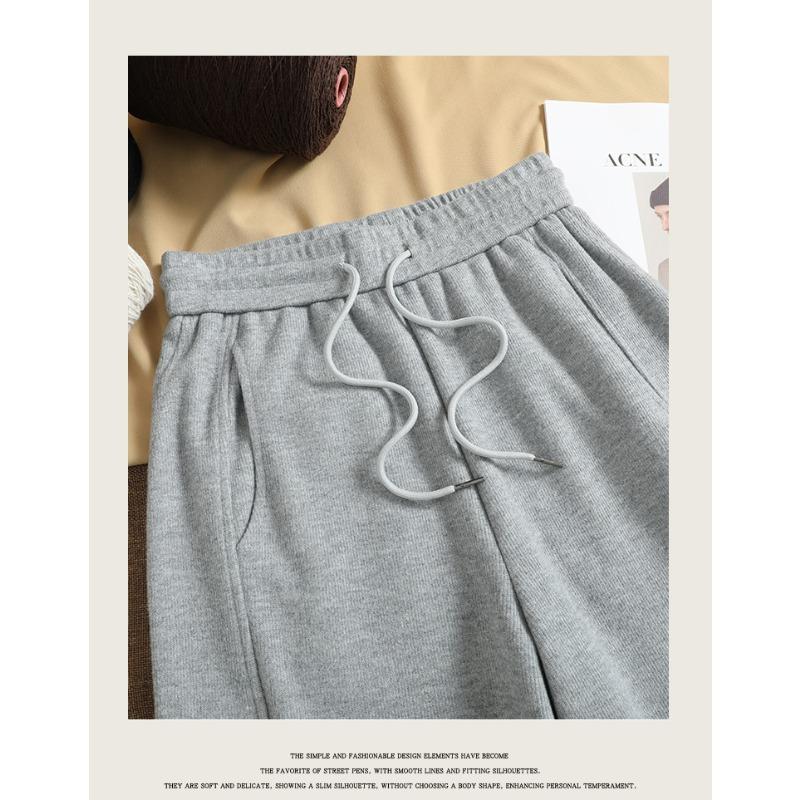 DIMANAF 2025 Autumn Winter Plus Size Women Pants Knitted Lady Long Pants Oversized Loose Casual Bottoms Thick